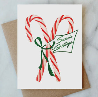 Peppermint Holiday Greeting Card | Christmas Holiday Card