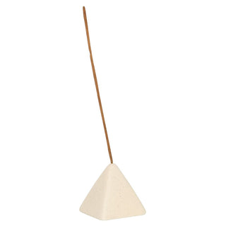 Modern Minimalist Cream Speckle Pyramid Incense Stick Holder