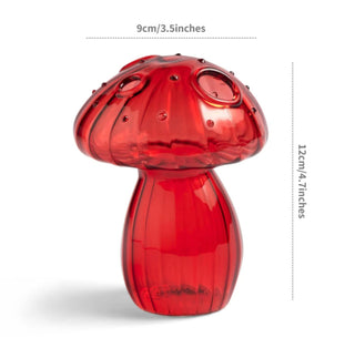 Mini Glass Mushroom Bud Vase